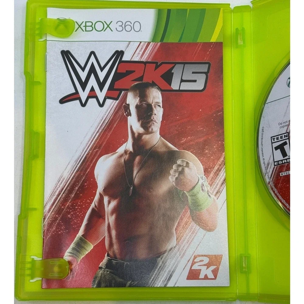 WWE 2K15 Xbox 360 Video Game 2K Sports Wrestling John Cena CIB NTSC
